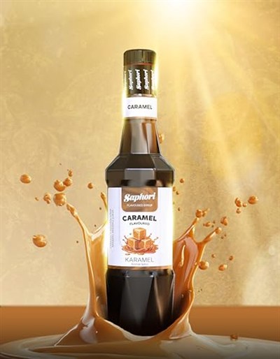 Saphori Karamel Aromalı Kokteyl Şurubu, Karamel Şurubu, Kahve Şurubu 700 ML