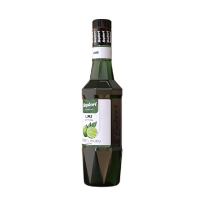 Saphori Lime - Misket Limonu Aromalı Kokteyl Şurubu, Lime Şurubu, Misket Limonu Şurubu, Kahve Şurubu, Yeşil Limon Şurubu 700 ML