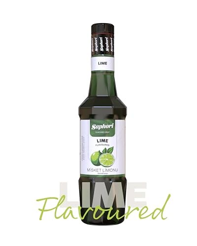 Saphori Lime - Misket Limonu Aromalı Kokteyl Şurubu, Lime Şurubu, Misket Limonu Şurubu, Kahve Şurubu, Yeşil Limon Şurubu 700 ML