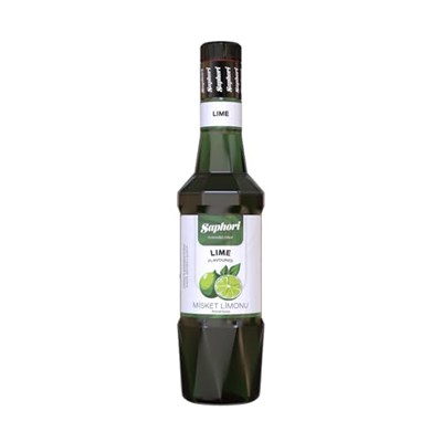 Saphori Lime - Misket Limonu Aromalı Kokteyl Şurubu, Lime Şurubu, Misket Limonu Şurubu, Kahve Şurubu, Yeşil Limon Şurubu 700 ML