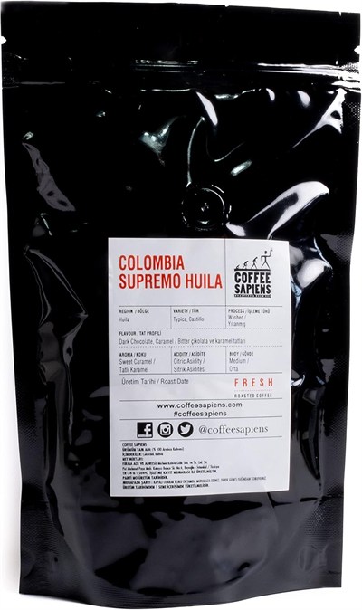 SAPIENS COFFEE Colombia Supremo Huila (Çekirdek Kahve)