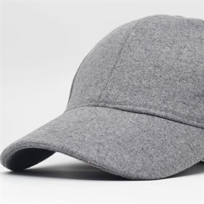 Şapkadan Unisex Gri Kaşe Kumaş Kışlık Kep Şapka
