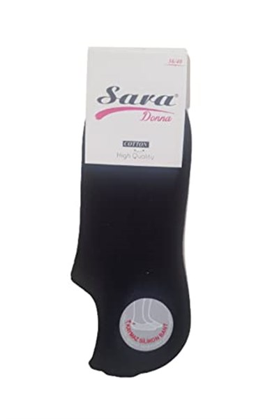 SARA DONNA Sara Donna 6 Çift Gri Renk Dikişsiz Sneaker Görünmez Çorap Gri 36-40