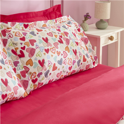 Sarah Anderson Amour Glow Kalp Desenli Nevresim Takımı Multicolour