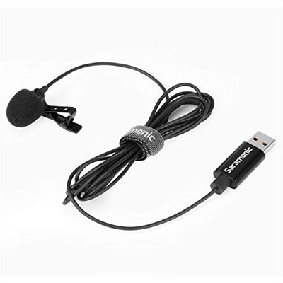 Saramonic Lavalier Mikrofon, USB-A fişli bilgisayarlar için 2 m uzunluğunda kablolu (SR-ULM10)