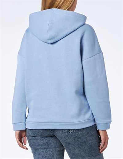 Şardonlu Basic Sweatshirt Kapüşonlu Uzun Kollu