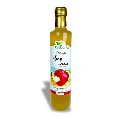 Sarıbahçe Elma Sirkesi 500 ml - Doğal Fermente