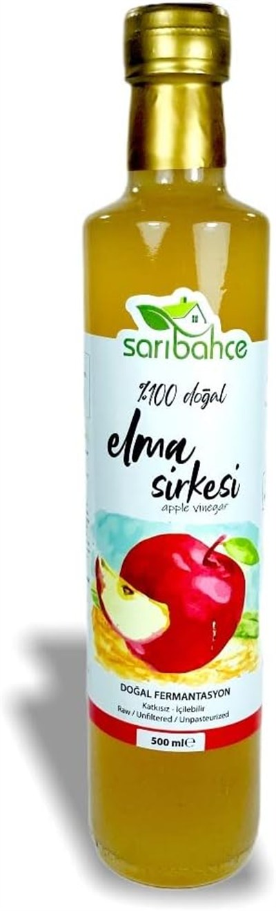 Sarıbahçe Elma Sirkesi 500 ml - Doğal Fermente
