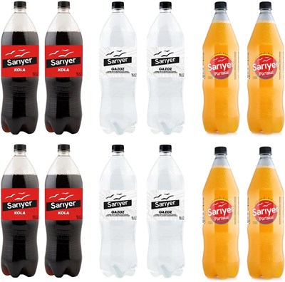 Sarıyer Kola-Portakal-Gazoz 12 li Karma Paket
