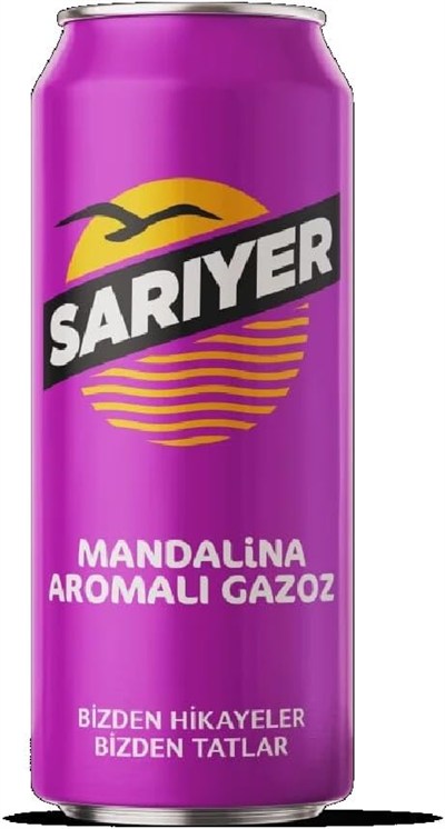 Sarıyer Mandalina Aromalı Gazoz Kutu 330 ml