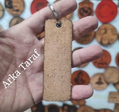 SAT Sualtı Taarruz Komutanlığı Deri Anahtarlık - Arma - Leather Key Holder