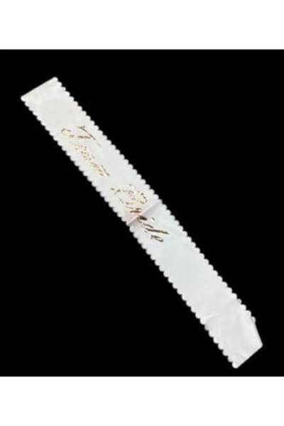 Saten Üzerine Team Bride Yazılı Kuşak