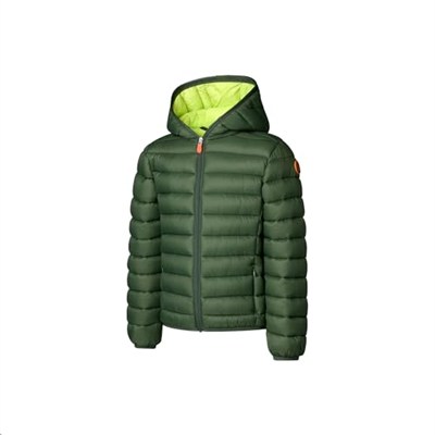 Save The Duck Yeşil Erkek Çocuk Düz Mont J30650BGIGA1950028