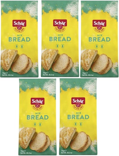 Schär Schar-Mix B Glütensiz Karışık Ekmek Unu 1 Kg 5 Li Paket