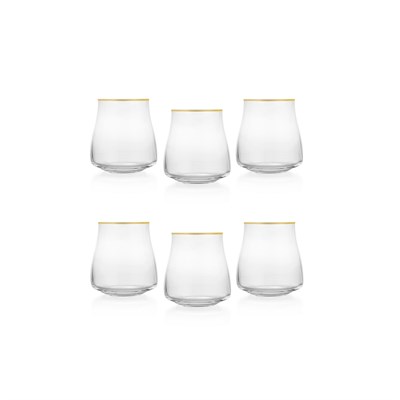 Schafer Alex Su Bardağı 350 ML 6 Parça-Altın