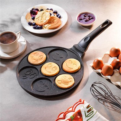 Schafer Black Stone Pankek Tavası 26 Cm-Siyah