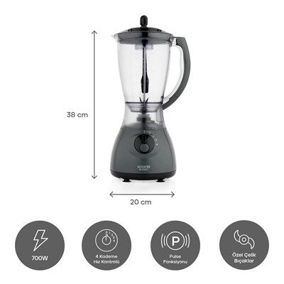Schafer Blendy Sürahi Blender-Antrasit02