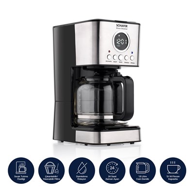 Schafer Brew Master Filtre Kahve Makinesi-Inox