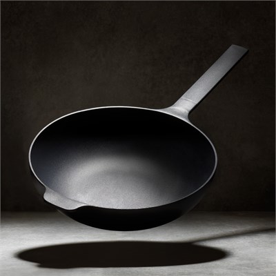Schafer Cast Pro Döküm Wok Tava 30 Cm-Siyah