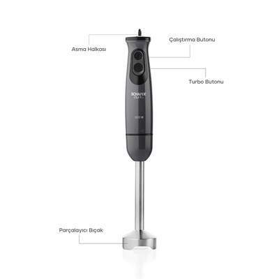 Schafer Chef Pro Çubuk Blender-Antrasit