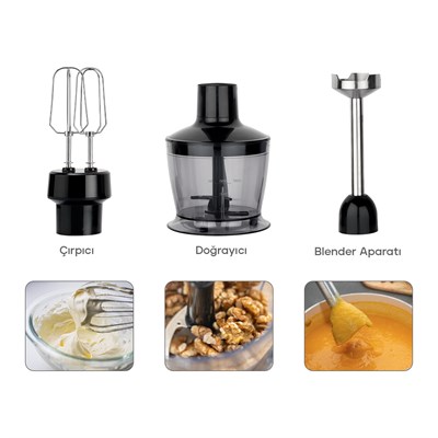 Schafer Chef Pro El Blender Seti-Siyah