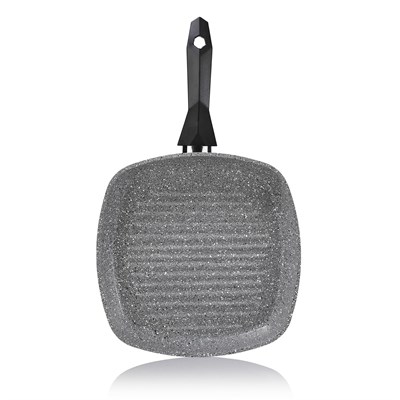 Schafer Cory Yanmaz Yapışmaz Kare Grill Tava 28Cm-Gri