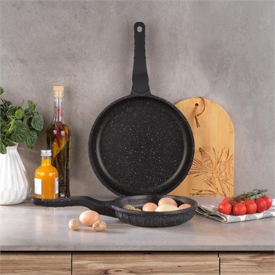 Schafer Famos XL Döküm Tava Seti 2 Parça-Gri