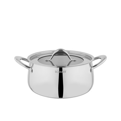Schafer Galaxy Çelik Tencere Seti 8 Parça-Inox