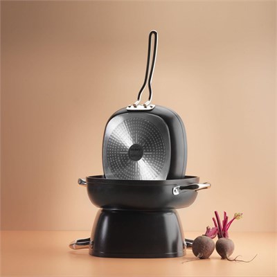 Schafer Gastronomie Master Granit Basık Tencere-28Cm