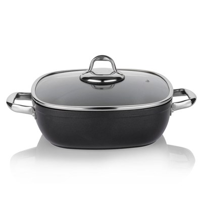 Schafer Gastronomie Master Granit Basık Tencere-28Cm