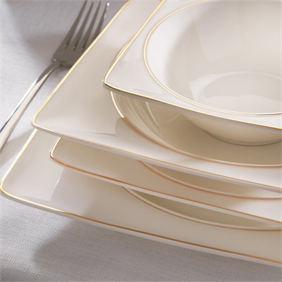 Schafer Glamor Pure Yemek Takımı 60 Parça-Gold
