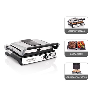 Schafer Grill Haus Tost Makinesi-Inox