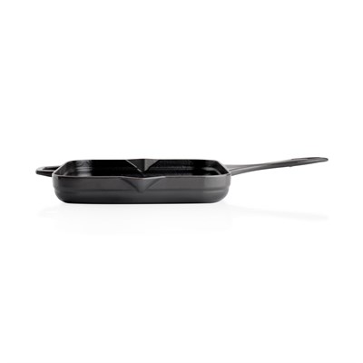 Schafer Guss Chef Döküm Kare Kızartma Tavası 28x28Cm-Gri