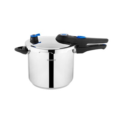 Schafer Gusto Chef 2 li Düdüklü Tencere Seti 4+7 L 4 Parça-Inox