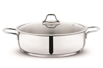 Schafer Held Çelik Basık Tencere 24 Cm-2 Parça-Inox
