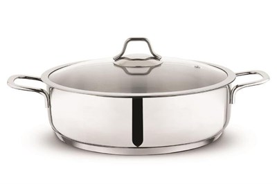 Schafer Held Çelik Basık Tencere 26 Cm-2 Parça-Inox
