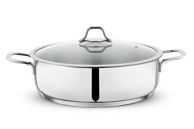 Schafer Held Çelik Basık Tencere 28 Cm-2 Parça-Inox