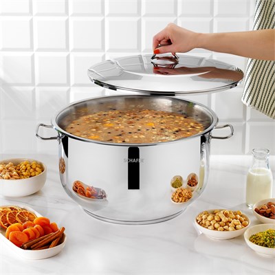 Schafer Held Gastro Çelik Derin Tencere 36 Cm 2 Parça-Inox