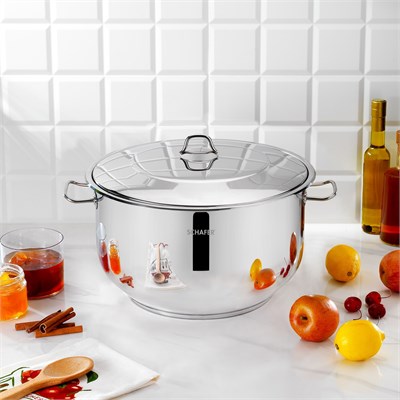 Schafer Held Gastro Çelik Derin Tencere 34 Cm 2 Parça-Inox
