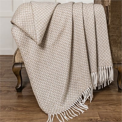 Schafer Home Caprice Throw Battaniye 130x170 Cm-Bej