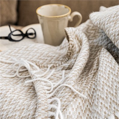 Schafer Home Caprice Throw Battaniye 130x170 Cm-Bej