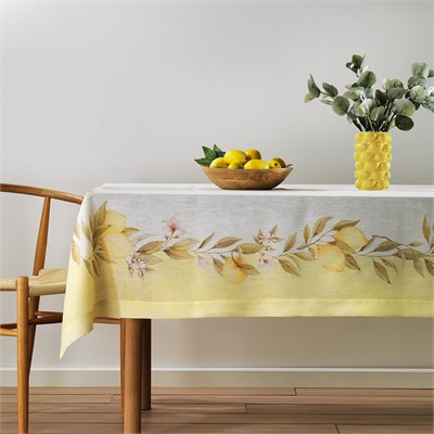 Schafer Home Citron Baskılı Masa Örtüsü 160x240 Cm 1 Parça