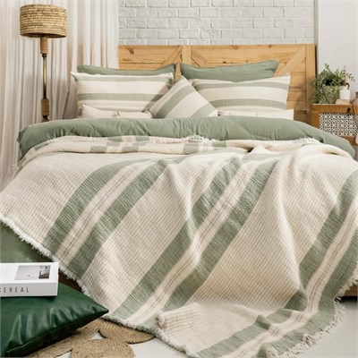 Schafer Home Enza Çeyiz Seti 8 Parça-Yeşil