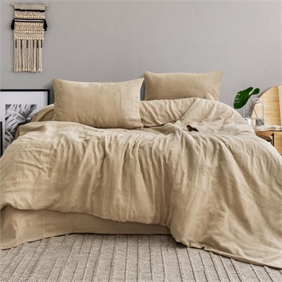 Schafer Home Etamine Pamuk ÇK Nevresim Takımı 4 Parça-Cappuccino