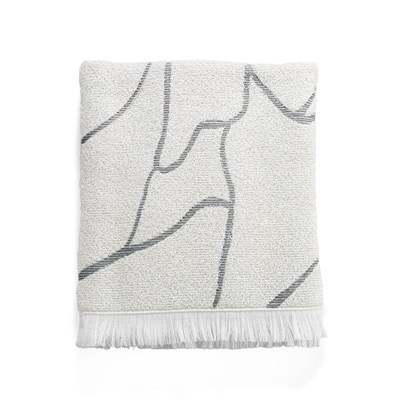 Schafer Home Jimmy Jakarlı Havlu 70x140 Cm 1 Parça-Ekru