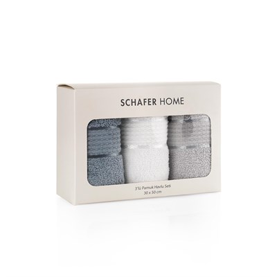 Schafer Home Lena 3 lü Havlu Seti 30x50-Asorti01