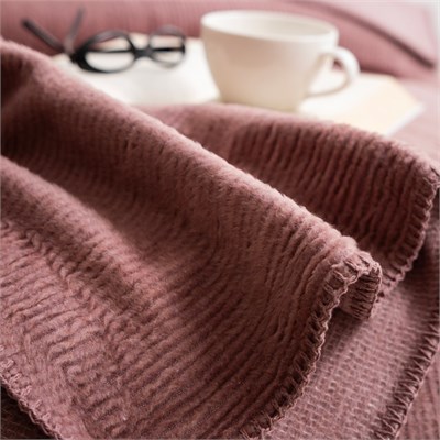 Schafer Home Ruby Çift Kişilik Battaniye 200x220 Cm 1 Parça-Gül Kurusu