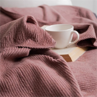 Schafer Home Ruby Tek Kişilik Battaniye 150x200 Cm 1 Parça-Gül Kurusu