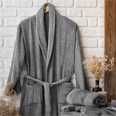 Schafer Home Sally Jakarlı Banyo Seti 6 Parça-Gri/Beyaz