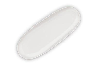 Schafer Nice 1 Parça Uzun Oval Servis Tabağı 28 Cm-Beyaz